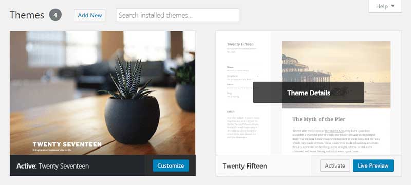 Switching WordPress themes is easy