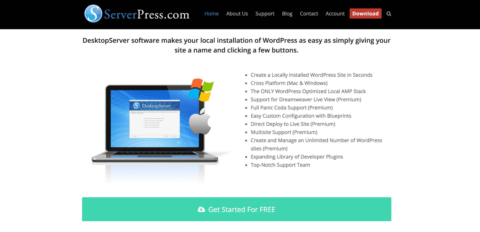 WordPress DesktopServer FREE